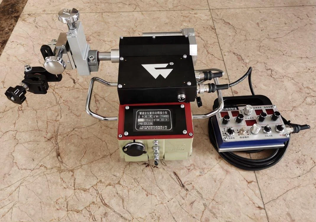 HK-11WE التلقائي الأنابيب المغناطيسية عربة النقل التذبذب الخطي Mig وضع اللحام حالة جديدة Dia150mm فوق