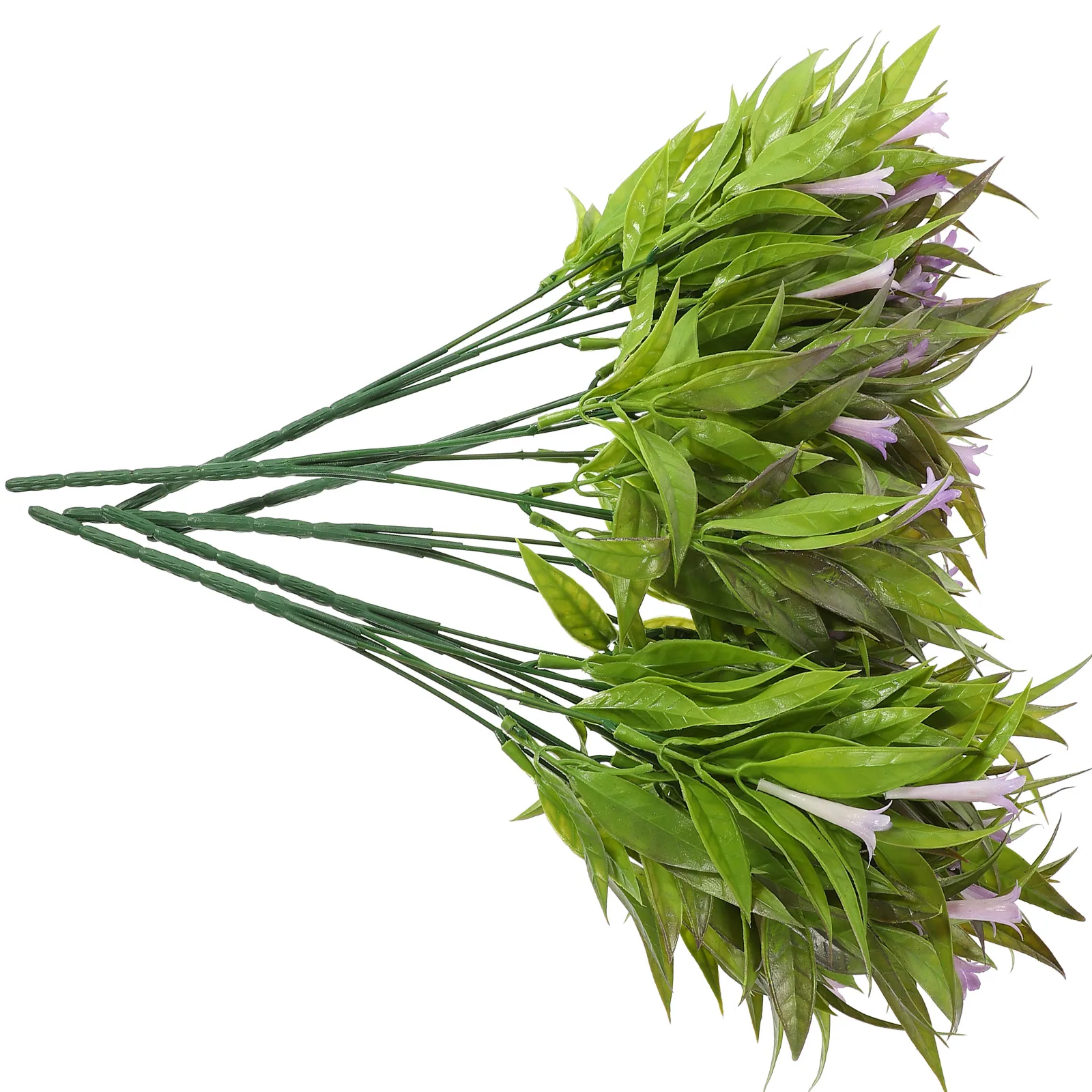 

6 Pcs Faux Plants Indoor Artificial Morning Glory Outdoor Fake Flowers Greenery outside Branch Purple Bride