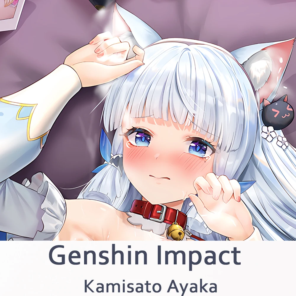 

Чехол для всего тела Genshin Impact Kamisato Ayaka Dakimakura с двухсторонним принтом, декоративная наволочка «сделай сам»