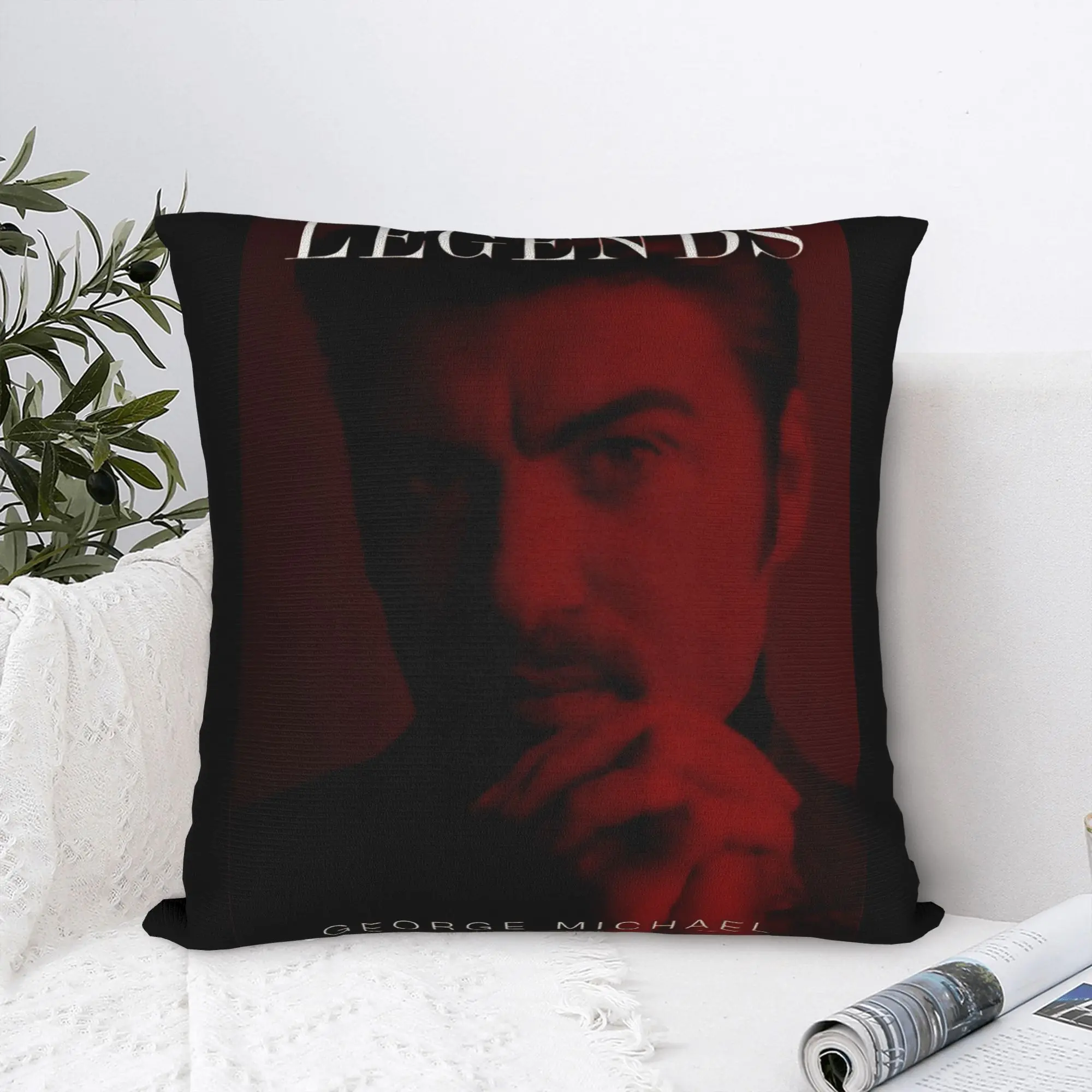 George Michael Pillow Case  Soft Pillow Cover For Sofa Couch Bed Living Room Kawaii Pillowcases