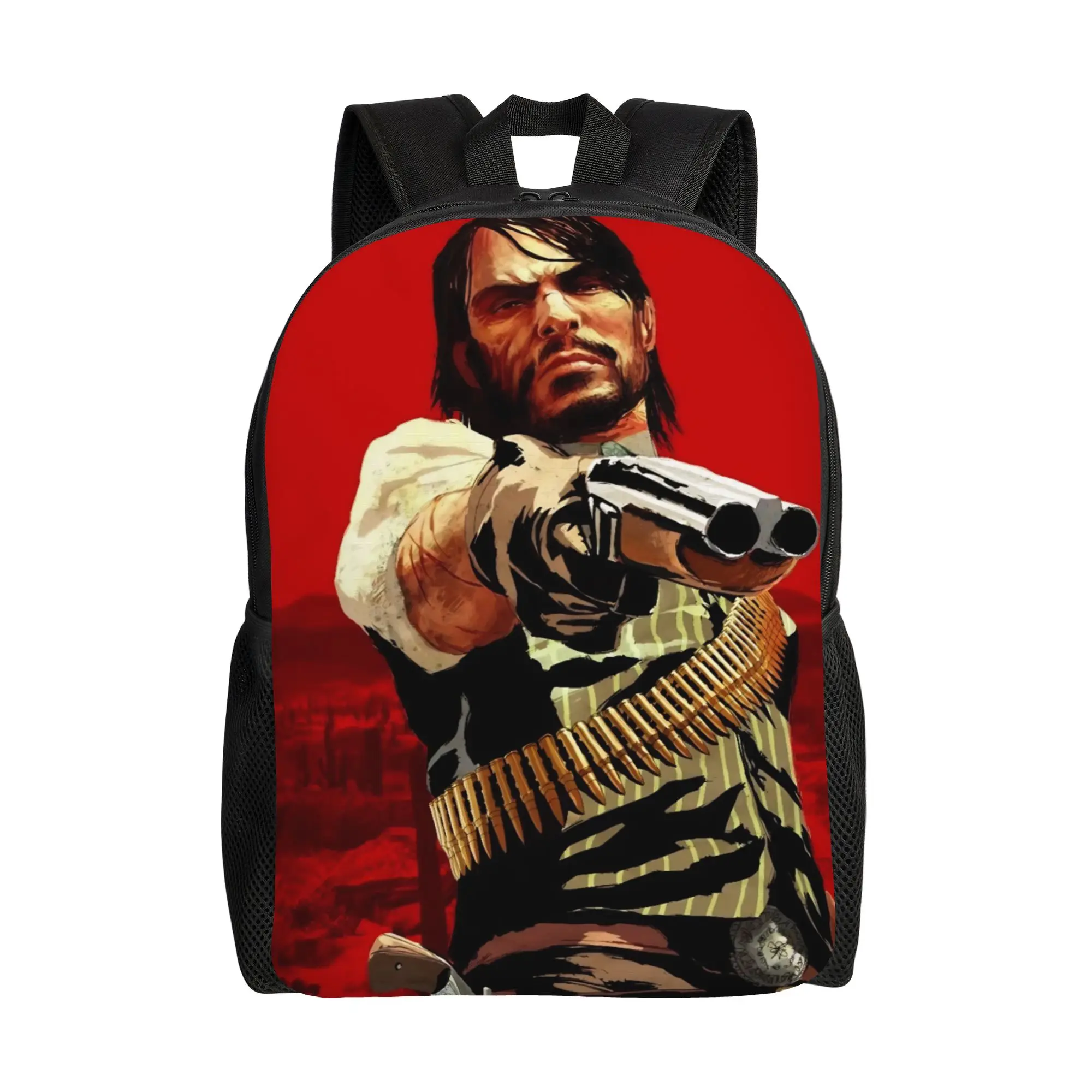 Red Dead Redemptions Backpack for Men Women High School Hiking Travel Daypack John Jack Arthur College Canvas Bags Sports