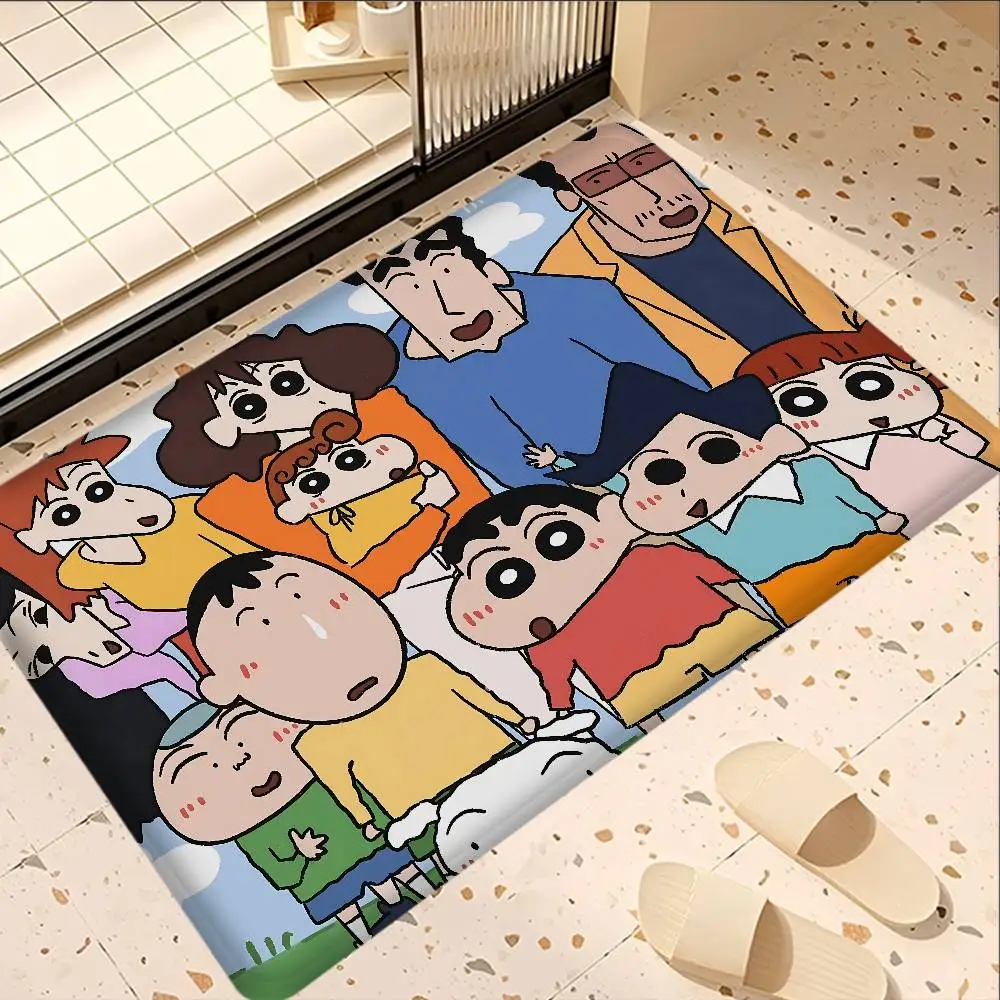 Anime C-Crayon S-Shin-chan Kitchen Mat Kids Room Bedroom Decoration Balcony Anti-Slip Doormat Living Room Alfombra 5