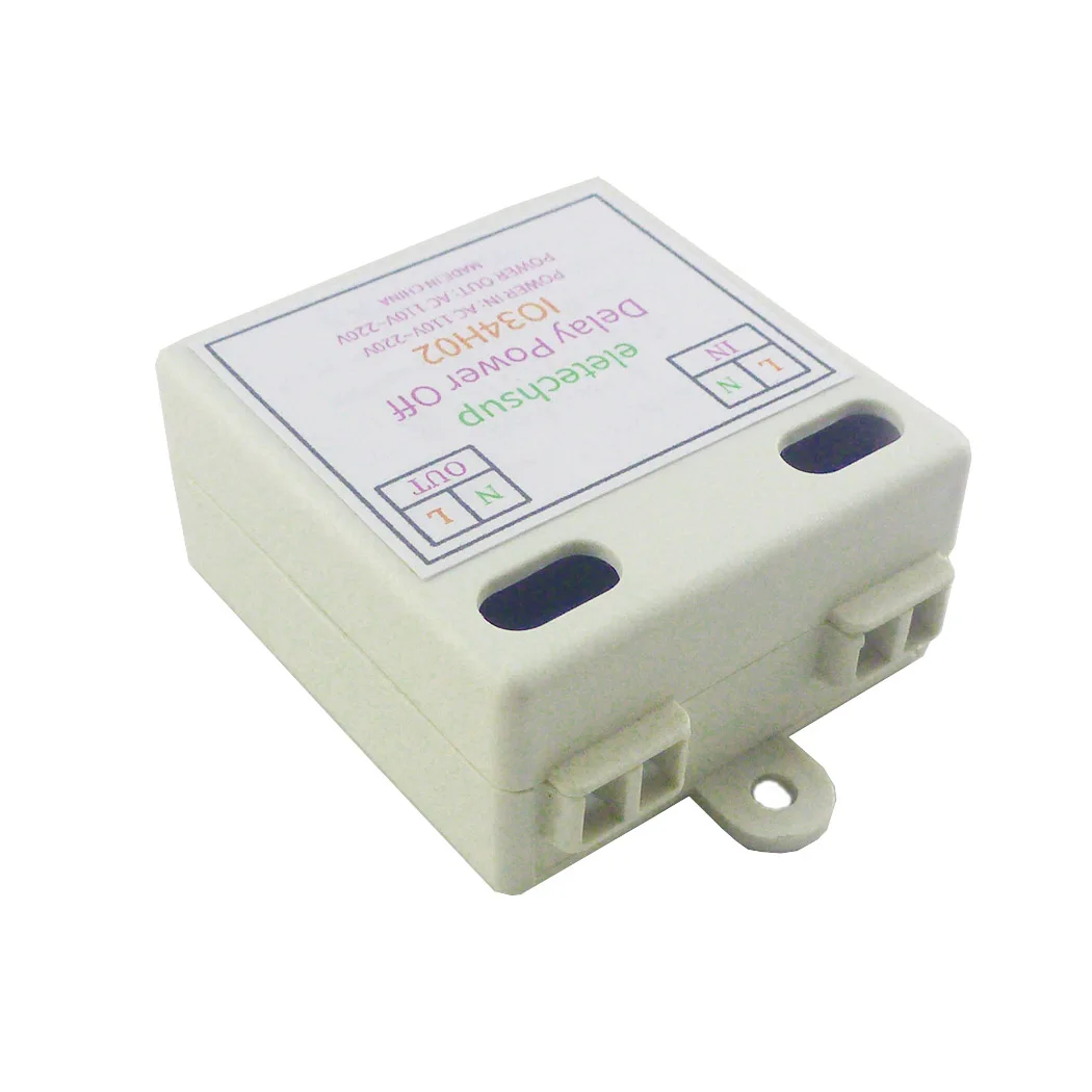 Mini AC 120V 220V Simple Time Delay Relay Power ON Delay OFF Switch 1-480Min Adjustable Timer Home Automation Controller