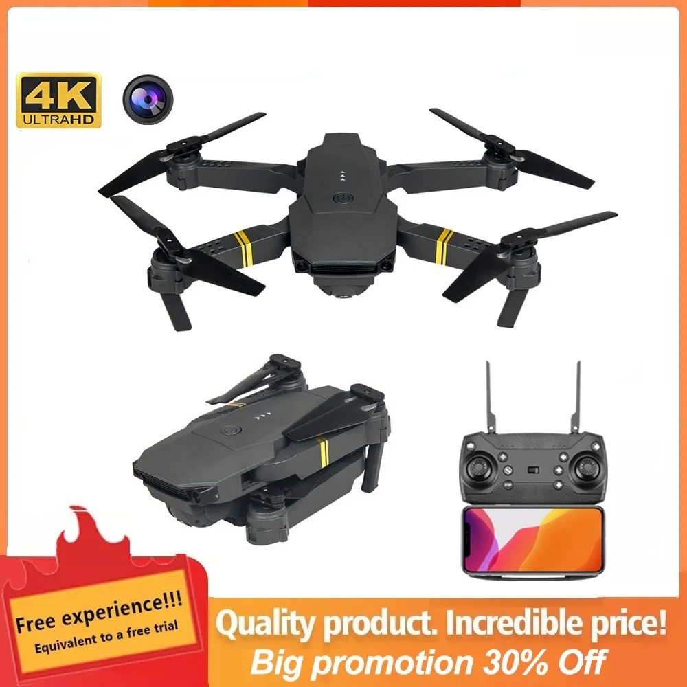 New 4K Toy E58 Drone WIFI FPV With Wide Angle Camera Hold Mode Foldable Arm RC Quadcopter X Pro RTF Drone Gifts Dropshipping