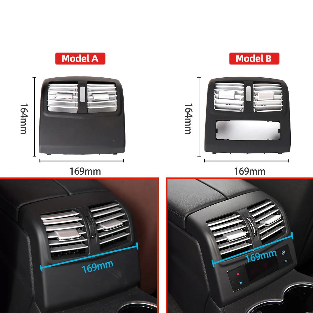 21283001019116   Wnętrze pojazdu Tylny klimatyzator AC Panel kratki elektronicznej dla Benz E Class W212