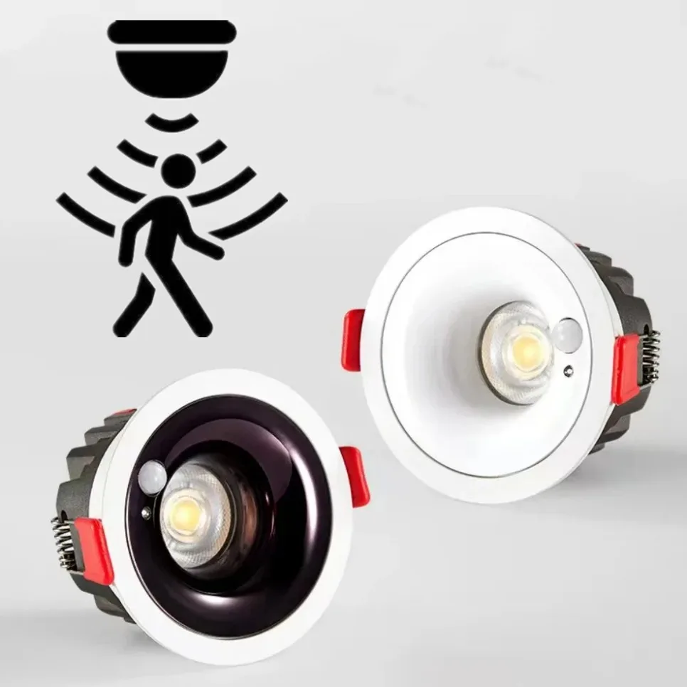 7W 10W PIR Motion Sensor Downlight AC85-265V Recessed Ceiling Light For Corridor Living Room Kitchen Decor Lighting