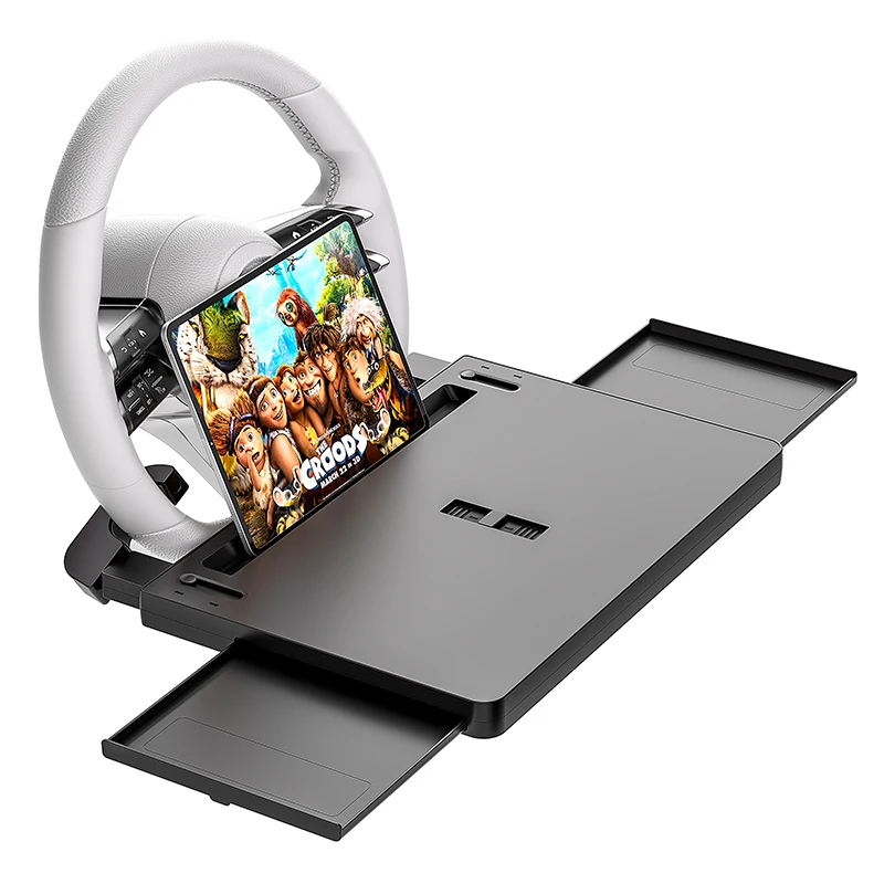 

Factory Oem Wholesale ABS Car Steering Wheel Tray for Food Tray Laptop Table with Drawer