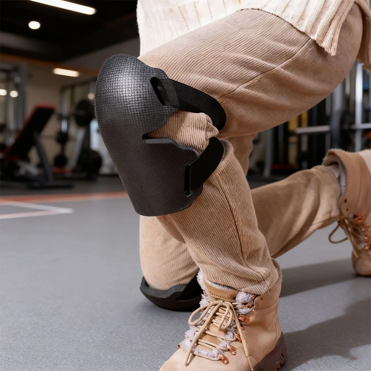 Thick Foam Gardening Knee Pads for Women Men, Heavy Duty Knee Protectors with Adjustable Straps for Roofing Floor Work
