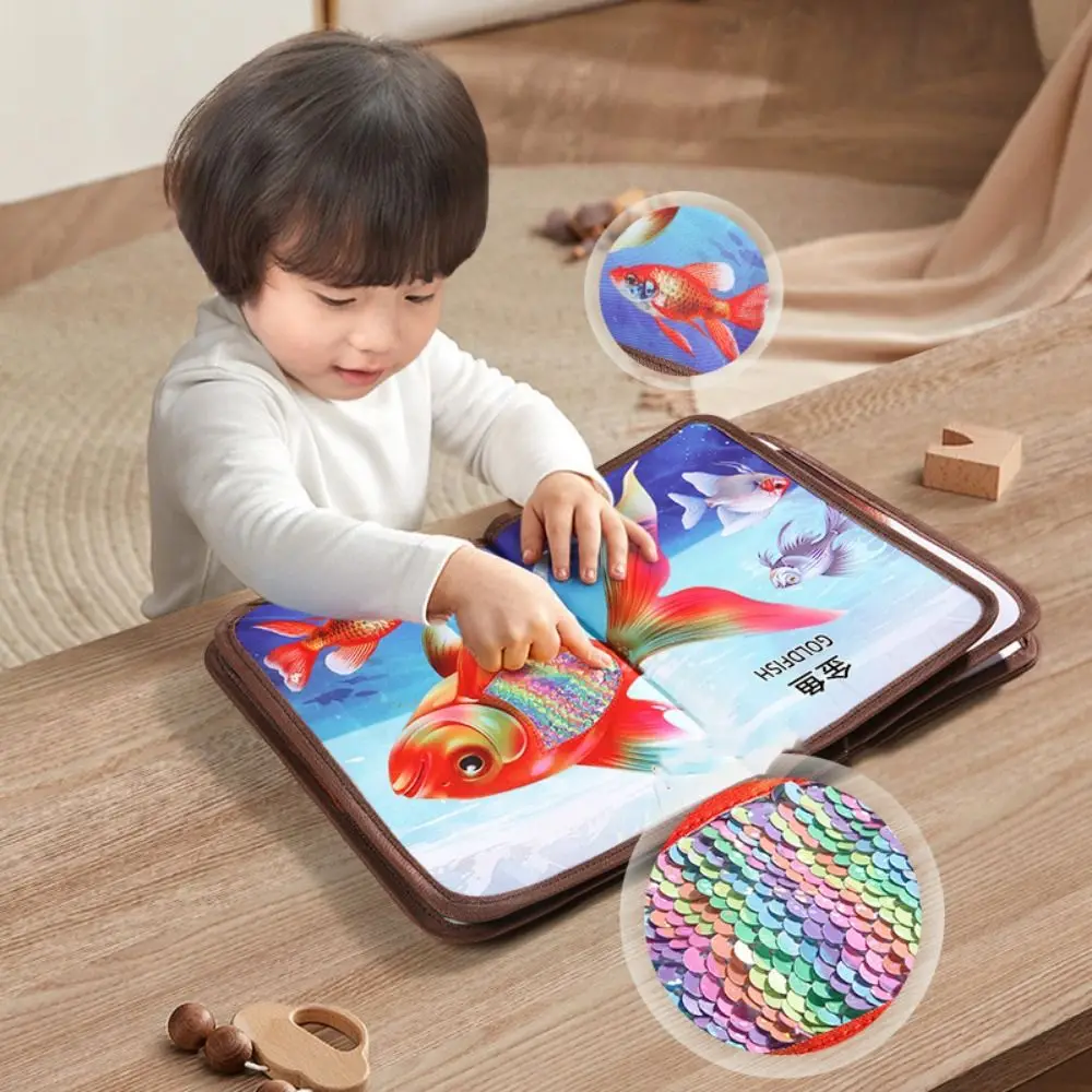 

Прикоснитесь к книгу-головоломке Фетровая книга Корова Ферма Стереоскопическая книга из фетровой ткани Монтессори Мультяшное животное