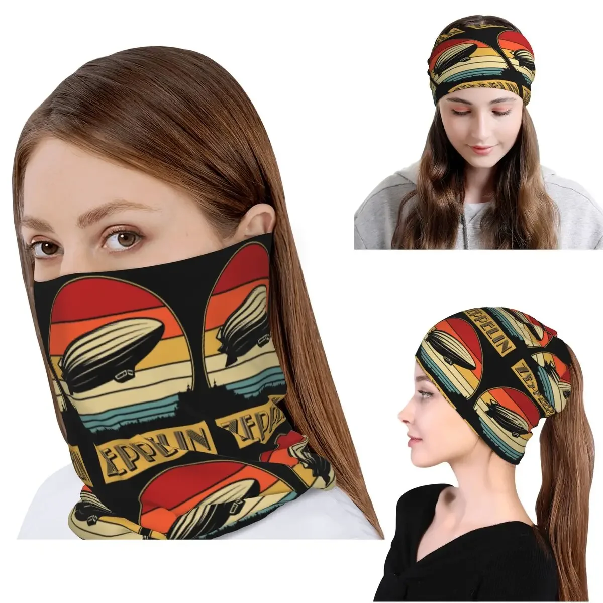 Pañuelo para el cuello Led Zepelin, bufanda cálida para ciclismo, gorro para hombres y mujeres, adultos, para todas las estaciones