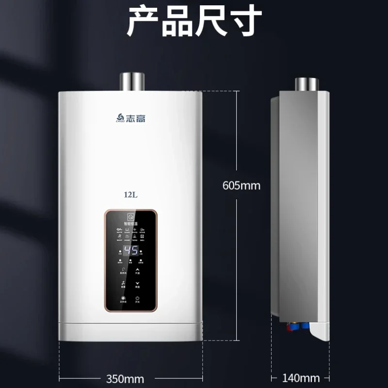 Household gas water heater constant temperature natural gas liquefied gas forced exhaust zero cold water