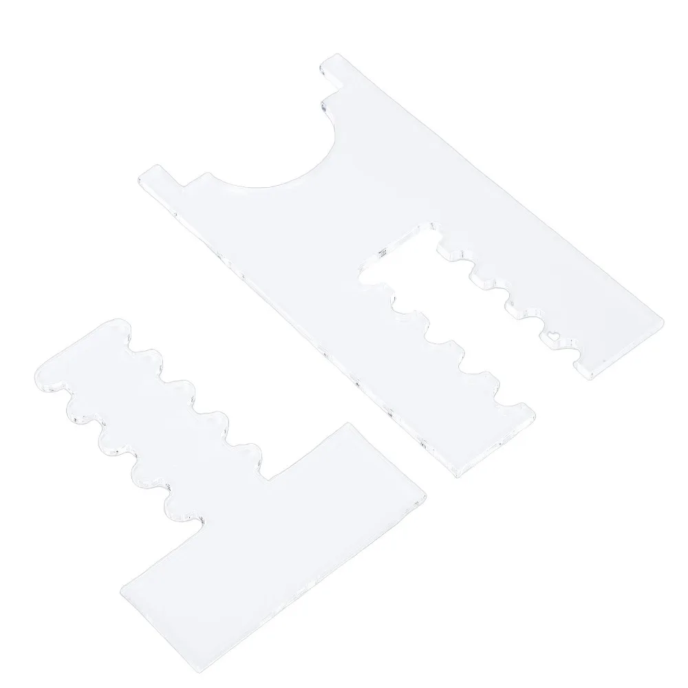 2 Pack Adjustable Transparent Furniture Wall Protector Acrylic 10x17cm Couch Wall Spacer Sofa Wall Stopper For Bed