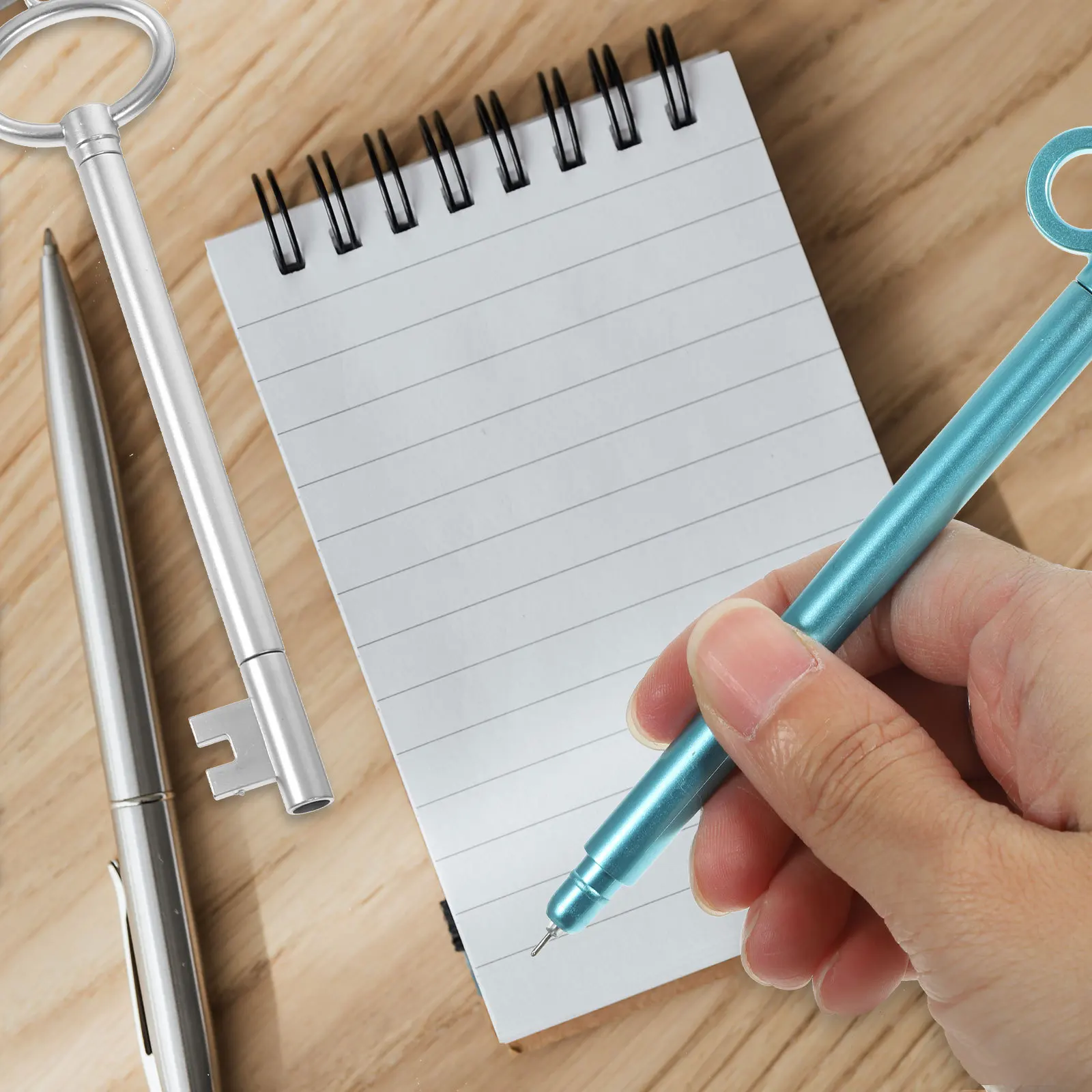 

12pcs Retro Key Shaped Gel Pens Comfortable Grip Smooth Writing For Office Home School Stationery Supplies Note Taking Pens