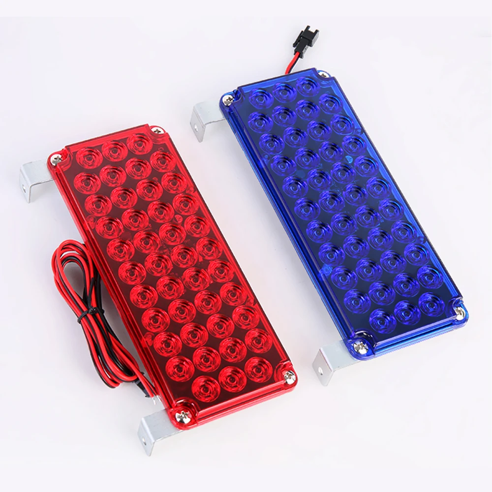 Postbox Red and Blue Flashing LED Light Roadblock Traffic Warning Lights Truck Rear Tail Signal Lamp Car Network Lights