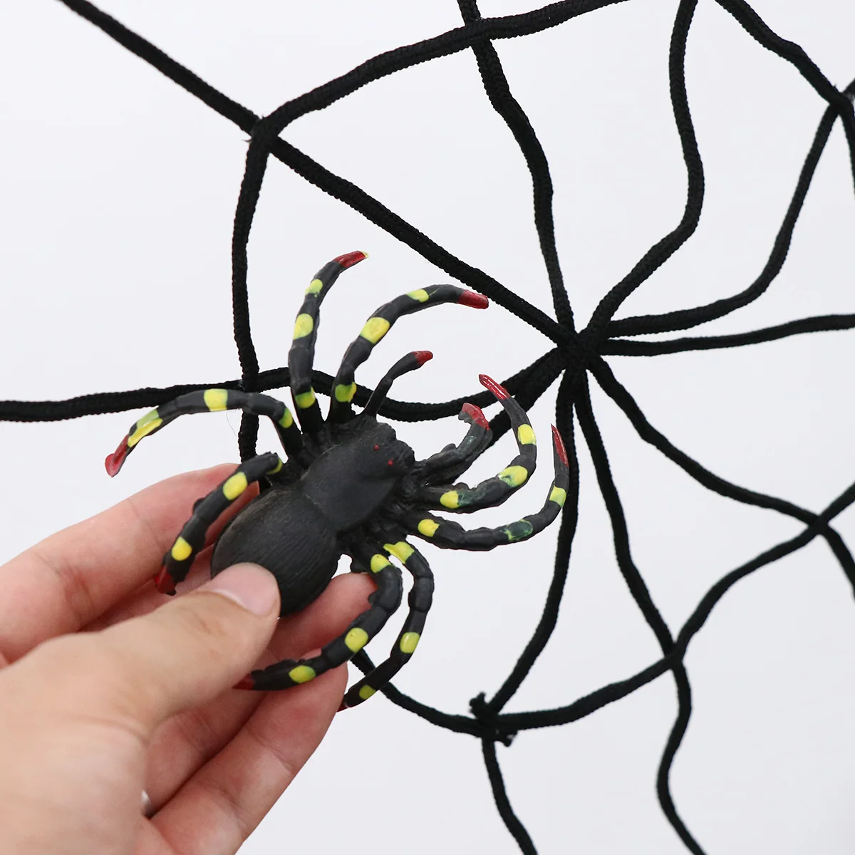 

Halloween Fabric Decoration Outdoor Reusable Spider Web Accessory Cobweb Decorations Stretchable