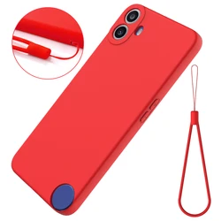 Silicone Case For Nothing CMF Phone 1 Lanyard Case Skin-feel Ultra-thin Soft Anti-fall Shockproof Cover For Nothing CMF Phone 1