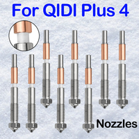 For Qidi Plus 4 Accessories QIDI Plus 4 Nozzle Hardened Steel 0.2 0.4 0.6 0.8mm Ceramic Quick Removal Nozzle 3d Printer Parts