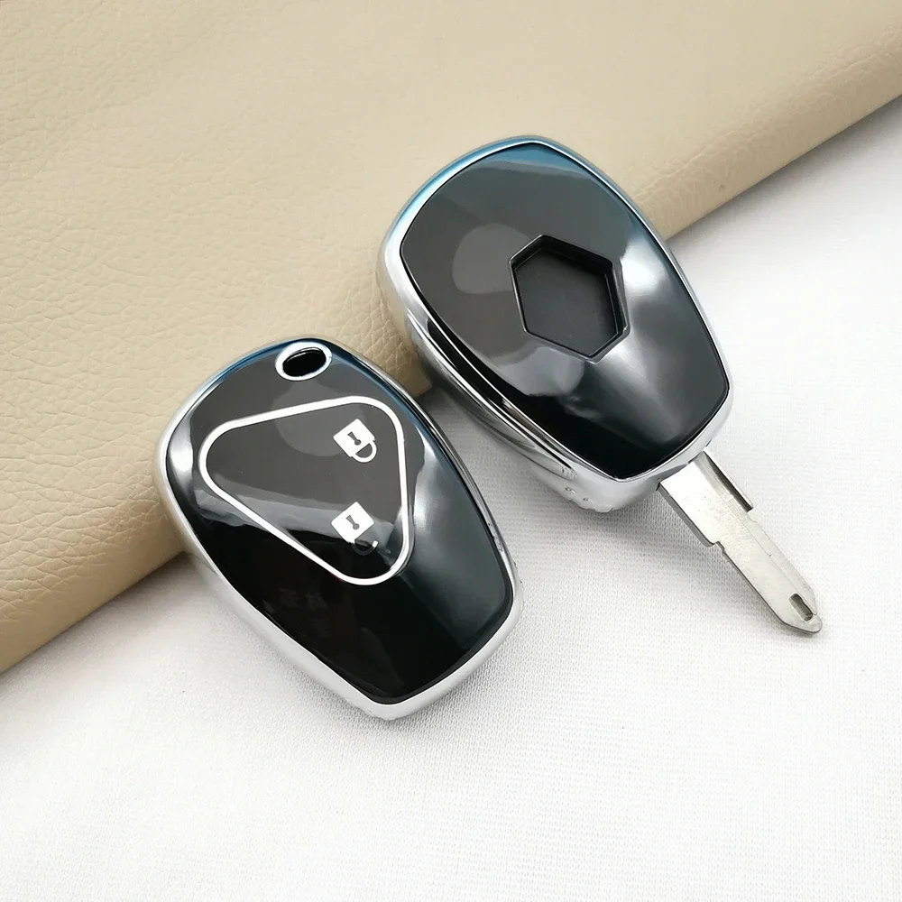 

2 Button TPU Remote Key Case Cover For Nissan Almera For Renault Clio Dacia Logan Megane Espace Kangoo Duster Twingo Accessories