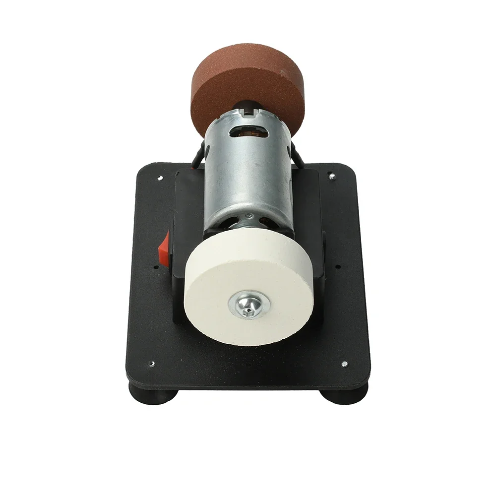 Elektrischer Schleifer 100W Reiner Kupfermotor AC 100-240V Grob- und Feinschleif- sowie Poliermaschine Tragbares Desktop-Schleifwerkzeug – Detail 9