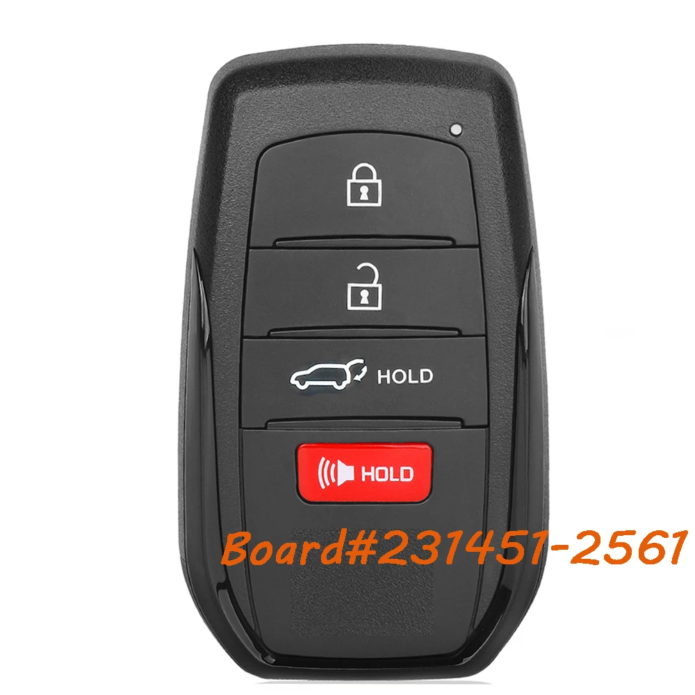 231451-2561 for Toyota Corolla Cross 2022 2023 2024 2025 Hatch Release Smart Remote Key Fob 314.3MHz 4 Buttons