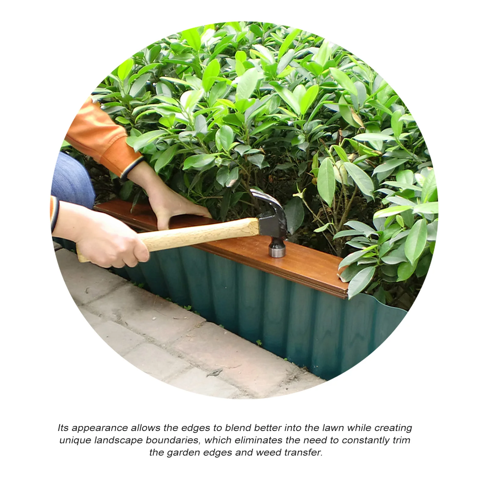 

Lawn Border Edging for Landscaping Garden Barrier Fence Flower Bed Decorative Edger