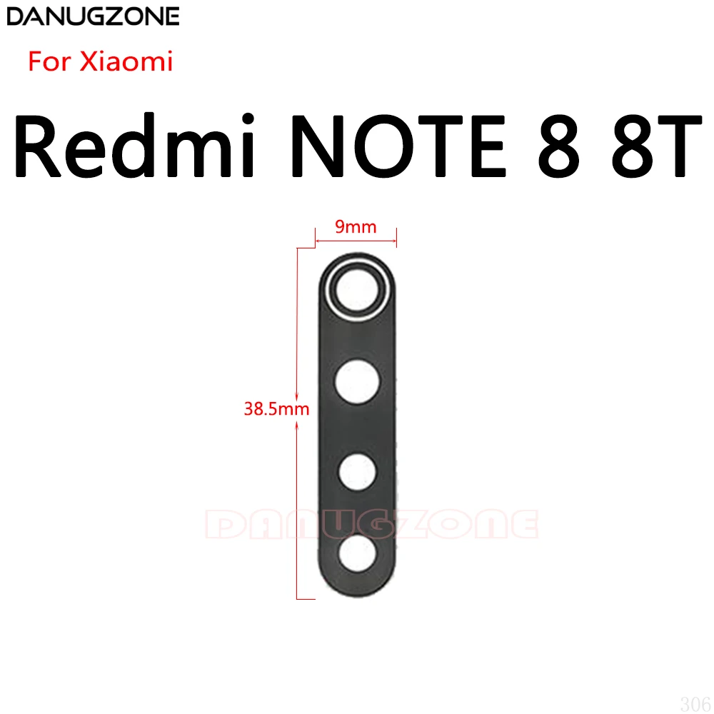 2PCS/Lot For Xiaomi Redmi NOTE 8 Pro 8T Back Lens Rear Camera Glass Lens Mirror