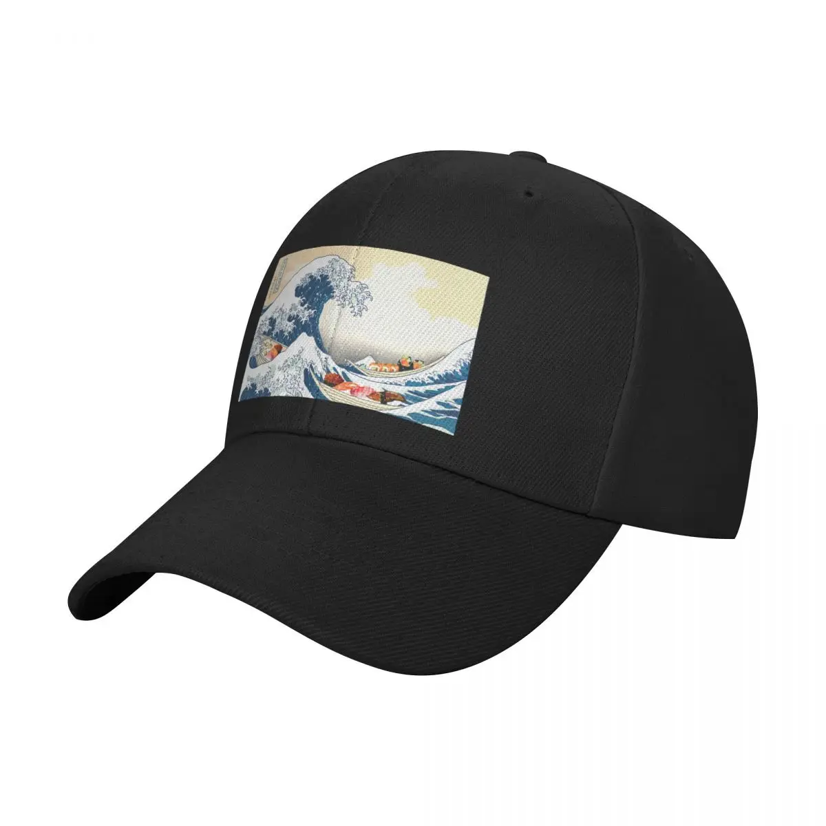 The Great Wave of Sushi Baseball Cap Sun Cap Hat Man For The Sun Women's Golf Clothing Men's