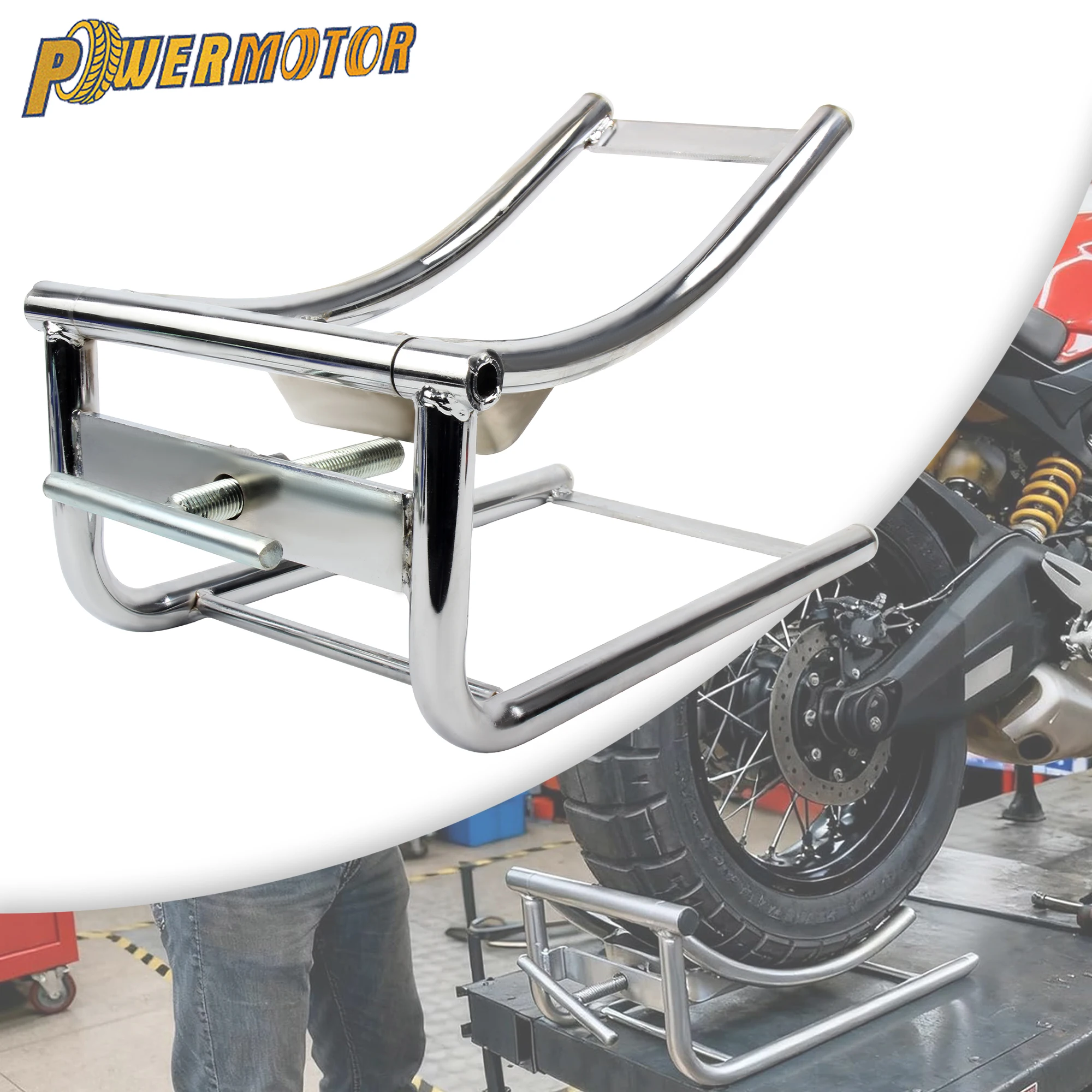 

Подставка для замены шин мотоцикла из нержавеющей стали, замена шин, вспомогательное устройство, инструмент для обслуживания, подъем для ремонта супердвигателя