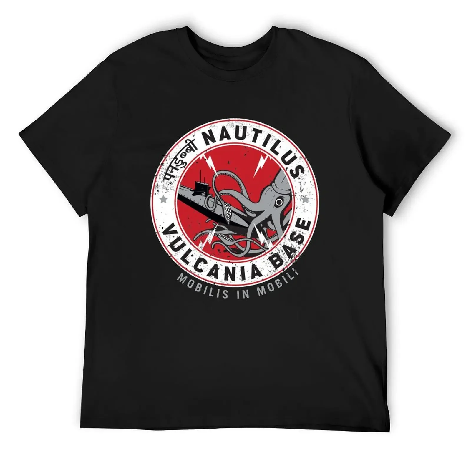 

Nautilus Vulcania Base (Twenty Thousand Leagues under the Sea) T-Shirt blue lock mens white t shirts