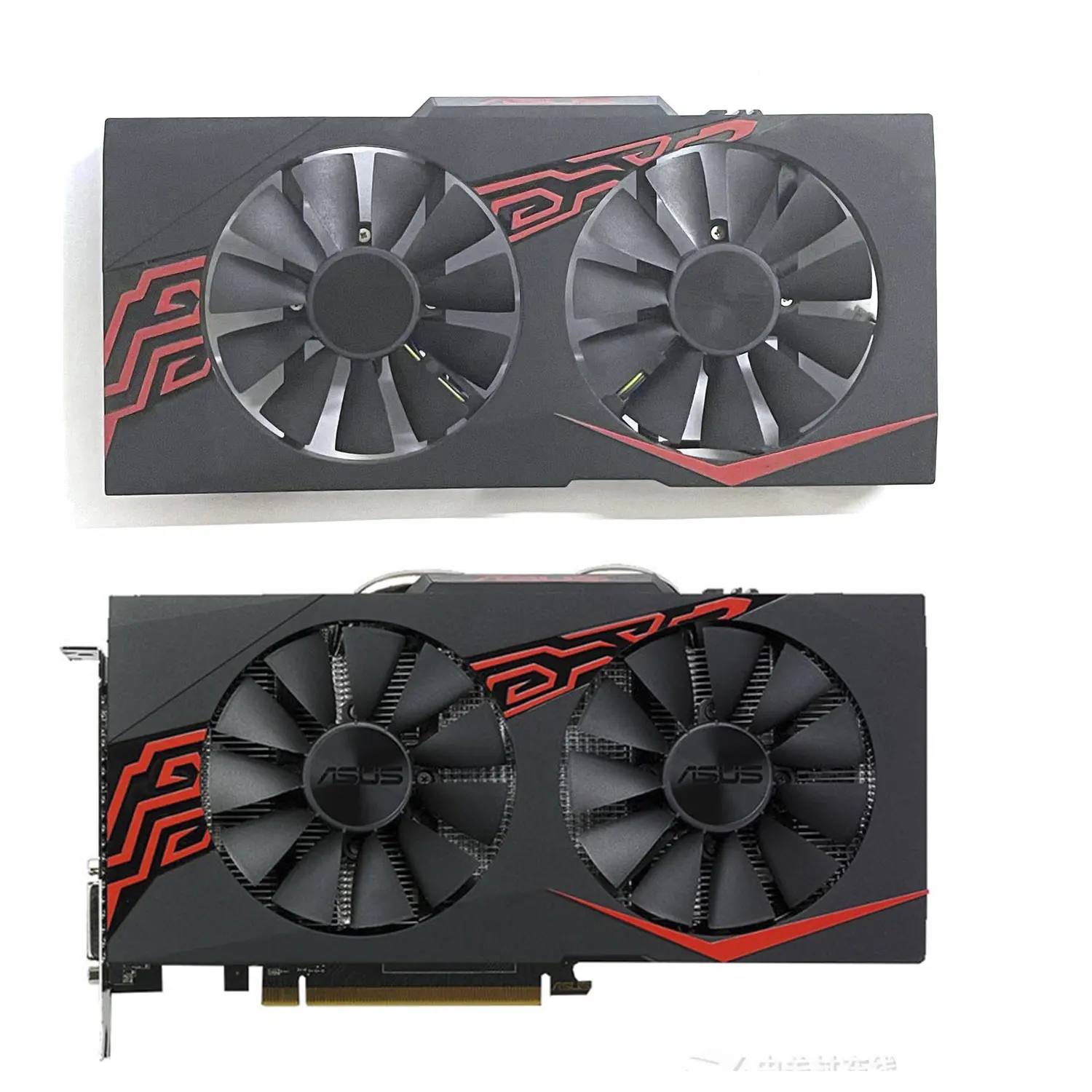 Nowy wentylator GPU 4PIN 85MM PLD10010S12HH T 129215 BU FDC10U12D9-C pasuje do karty graficznej ASUS EX-RX570-O4G GTX1060 1070 RX470 570