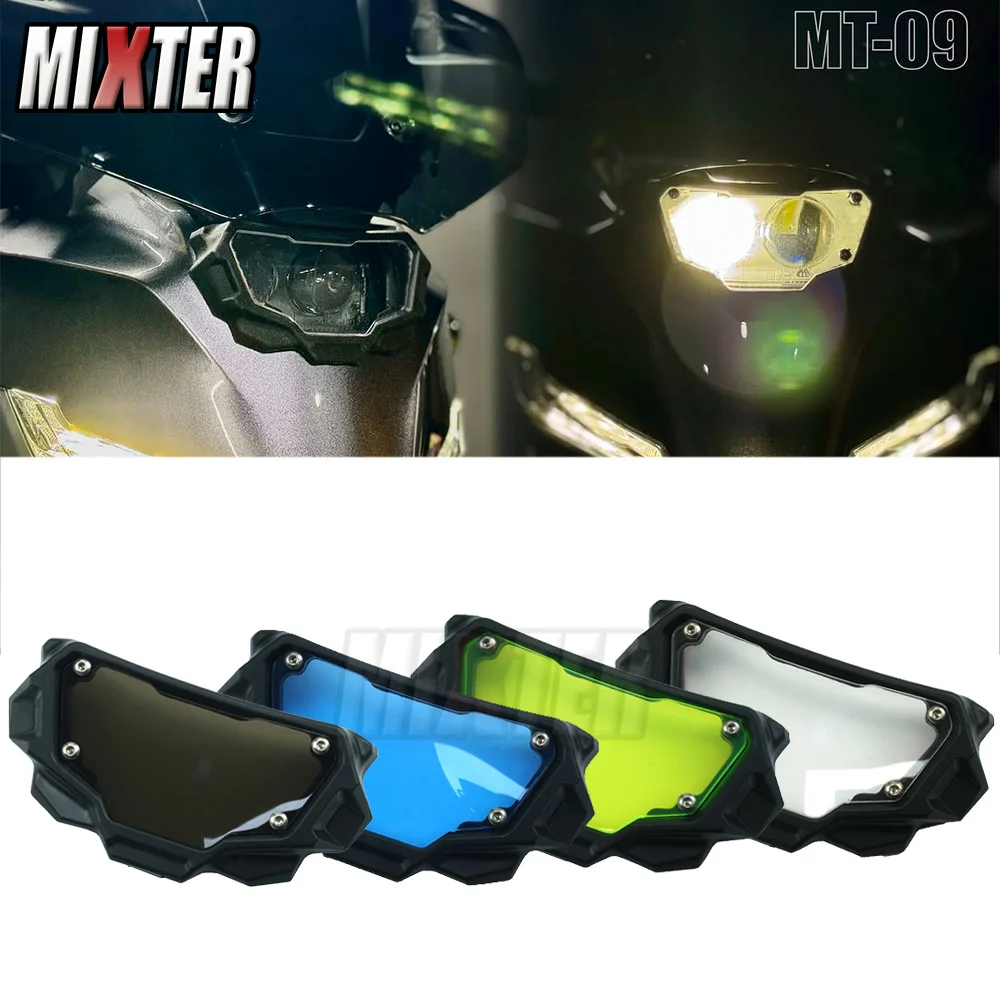 Motorcycle ABS Headlight Protector Screen Protective Cover Guard Headlamp Shield For YAMAHA MT-09 2024 2025 MT09 Y-AMT 2024 2025