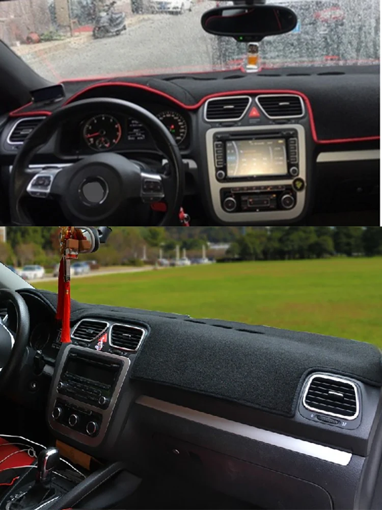 

For Volkswagen Scirocco R MK3 EOS 137 138 2008-2014 Dashmat Dashboard Cover Instrument Panel Insulation Protective Pad Ornament