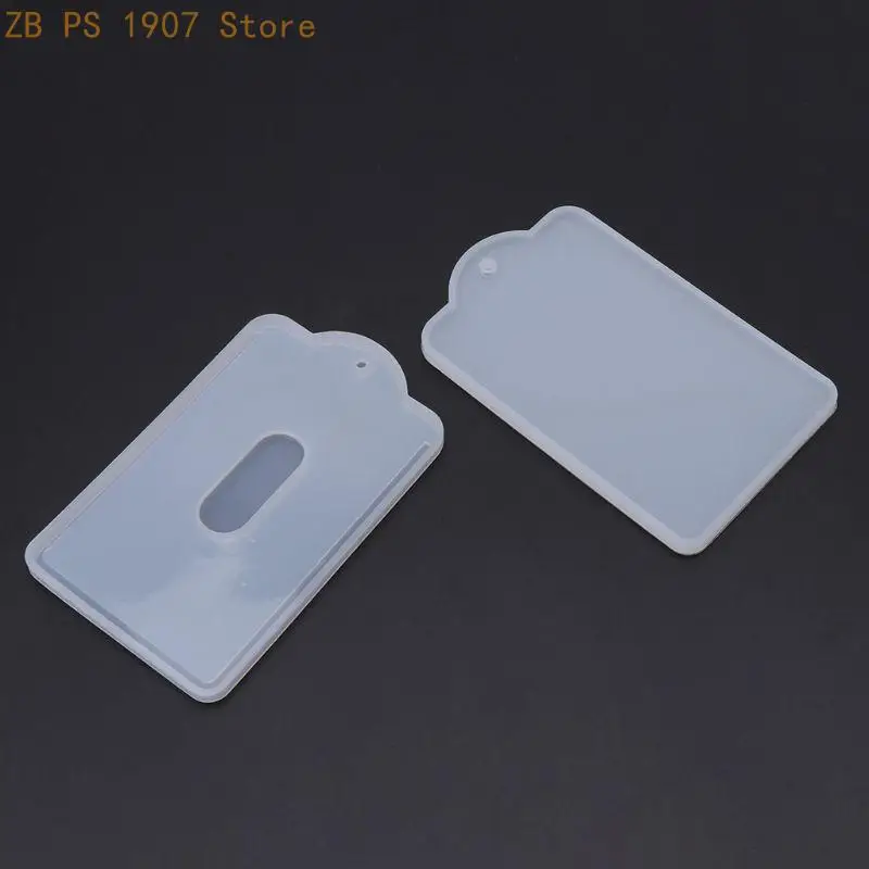 2pcs Card Cover Mold DIY Epoxy Resin Holder UV Silicone Moulds For Storage Jewelry Making Handmade Tools 55KA