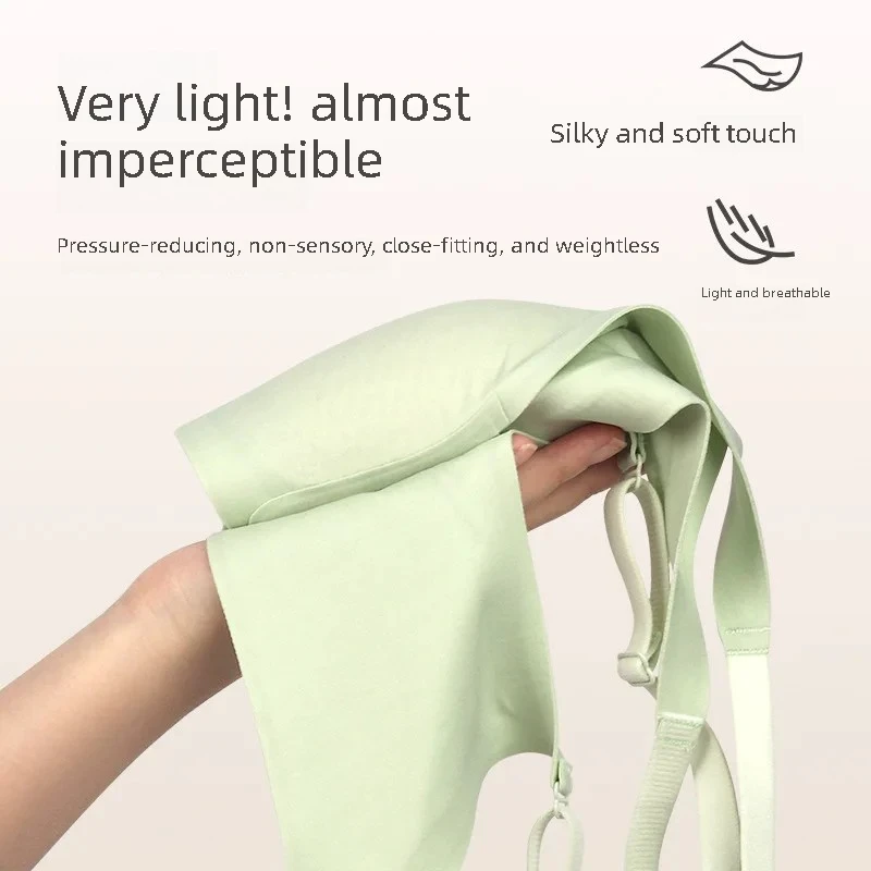 

Сетчатый бюстгальтер с беспроводным пуш-ап, бесшовный, легкий, дышащий, с регулируемой поддержкой для женщин, повседневная одежда