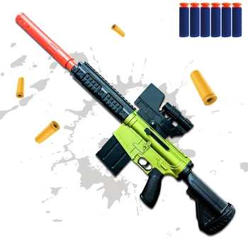 Shell ejection sniper soft bullet Graffiti assault rifles M416 HK416 toy gun game gun shooting model children&#x27;s gifts