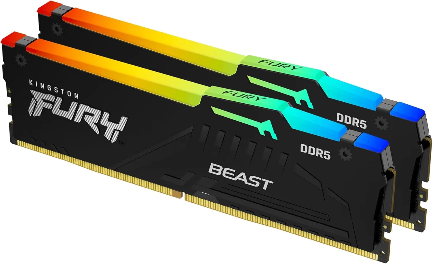 Fury Beast RGB 64GB (2x32GB) 6000MT/s DDR5 CL30 Desktop Memory | AMD Expo Plug N Play Kit of 2 KF560C30BBEAK2-64