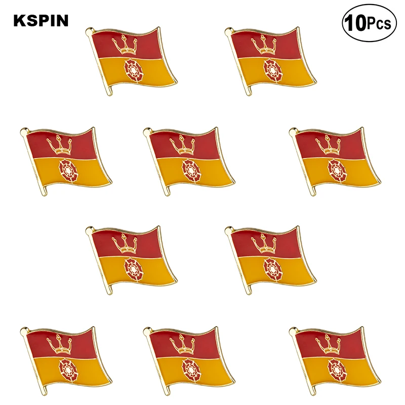 10pcs a Lot Gypsy Flag Romani Peoples Flag Lapel Pin Flag badge Brooch Pins Badges 