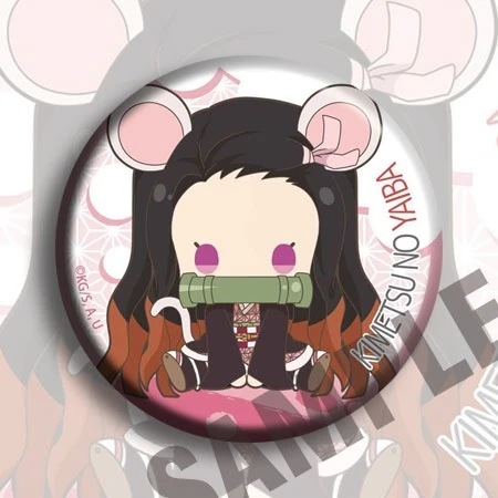 Juego Demon Slayer Kamado Nezuko Cosplay insignia de dibujos animados lindo broche Ambitus Anime