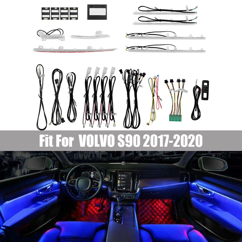 

11 Light Source Illuminated Car Styling LED Ambient Light Suitable for VOLVO S90 2017 2018 2019 2020