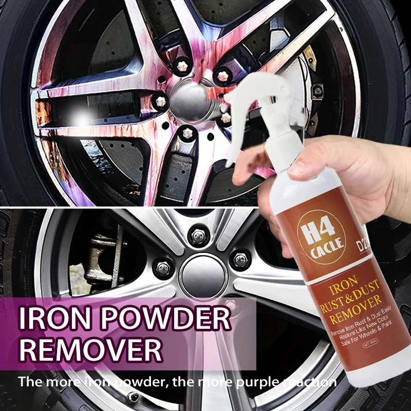 Iron Rust & Dust Remover Car Paint Iron Powder Remover Rust Remover Spray Car Supplies Cleaner Oxide Layer Cleaner Wheel Cleaner