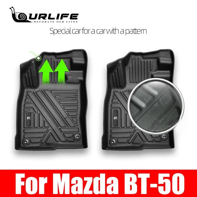 Car Floor Mats For Mazda BT-50 BT50 2019 2018 2017 2016 2015 2014 2013 2012 TPE Interior Accessories Foot Pedals Covers