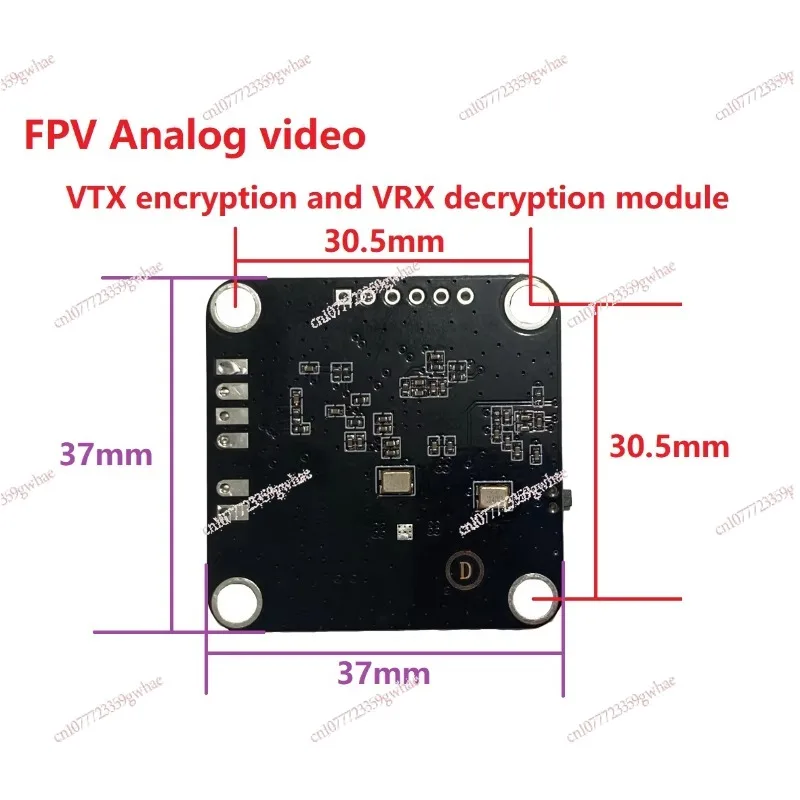 5.8G Analog FPV Video Transmission Encryption Decryption Module for RC Drone Video Image