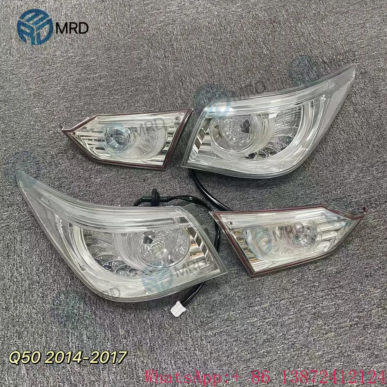 

LED TAIL Light for INFINITI Q50 2014-2017 white housing clear housing Q50 2014 tail light