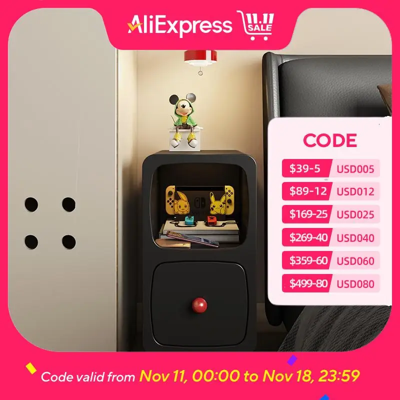 

Узкие прикроватные тумбочки-органайзеры, маленькие скандинавские французские дизайнерские уникальные тумбочки, минималистичная милая мебель для дома Mesa De Noche