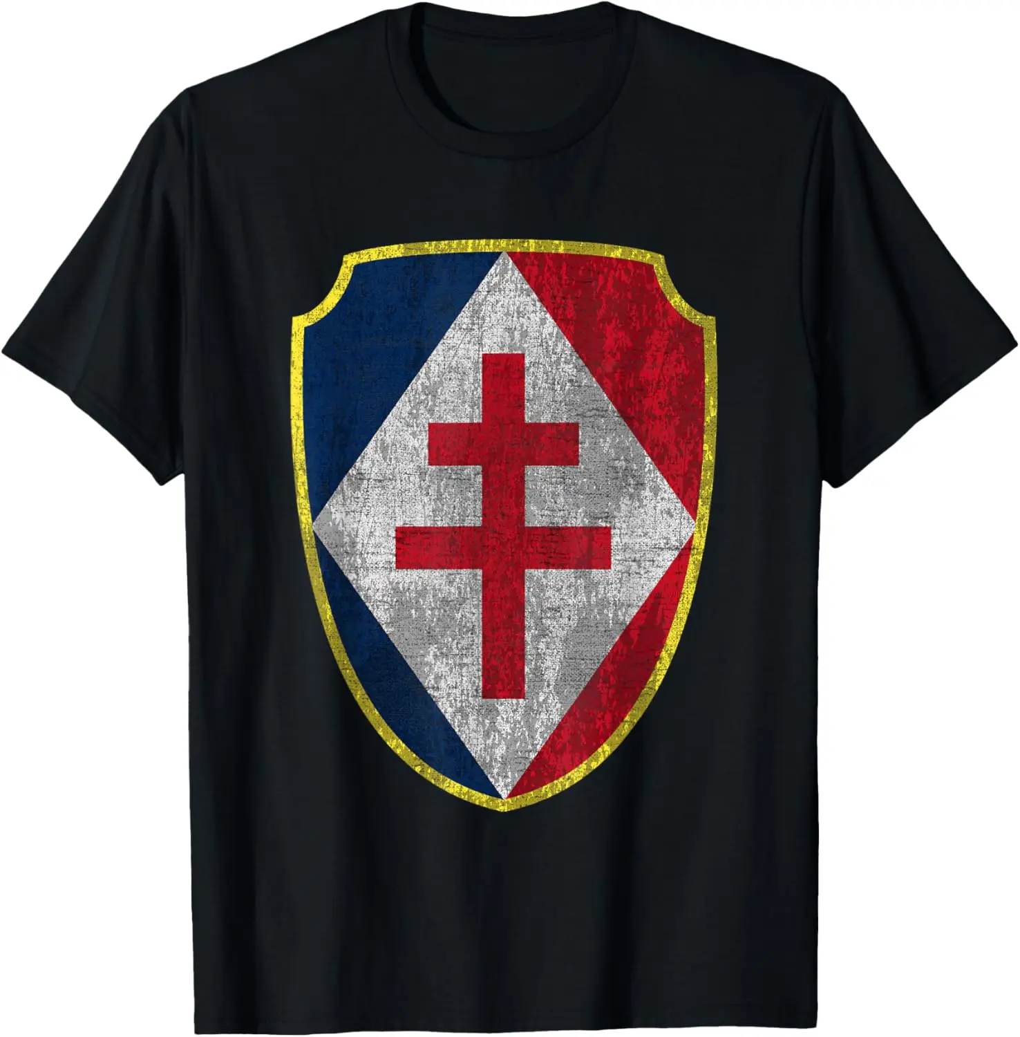 Françaises Forces Françaises Libres WW2 T-Shirt Short Sleeve Casual 100% Cotton Shift