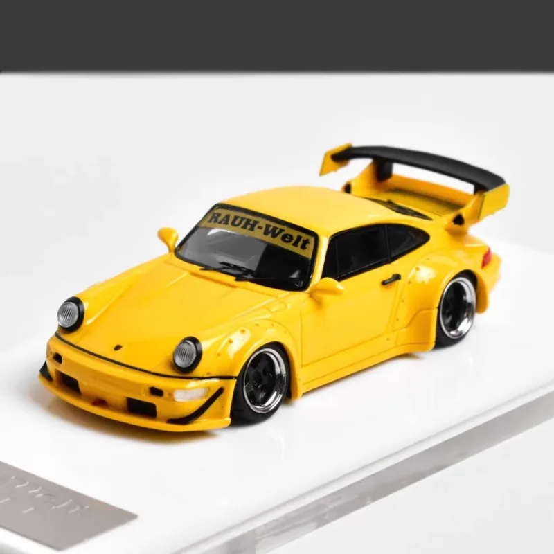 Diecast 1/64 Scale Porsche 993 RWB (Rauh-Welt Begriff) Resin Display Model Alloy Car Model Toys for Boys Gift