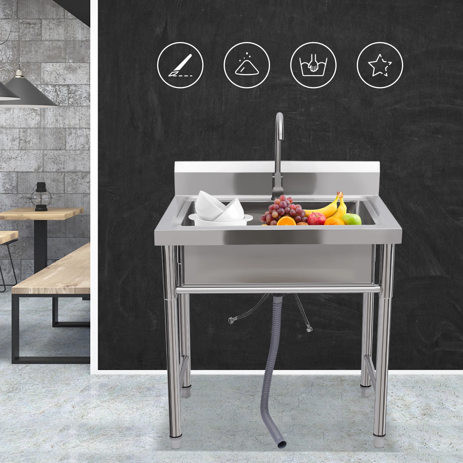 

Кухонные мойки — универсальный набор раковин из нержавеющей стали: современный дизайн, просторная раковина и практичный дренаж для аккуратной кухни