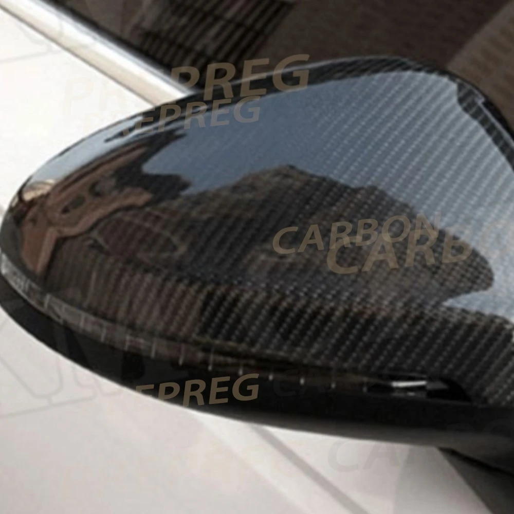 

Накладки на зеркала заднего вида из карбона для Audi A4 S4 RS4 B9 A5 S5 RS5 2016-2019, сменные накладки