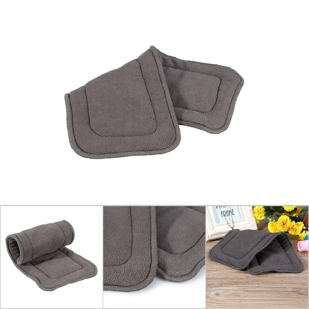 New Bamboo Charcoal Baby Diaper Inserts Fourth Floor Reusable Children Replacement Diaper Inserts Washable Diaper Inserts