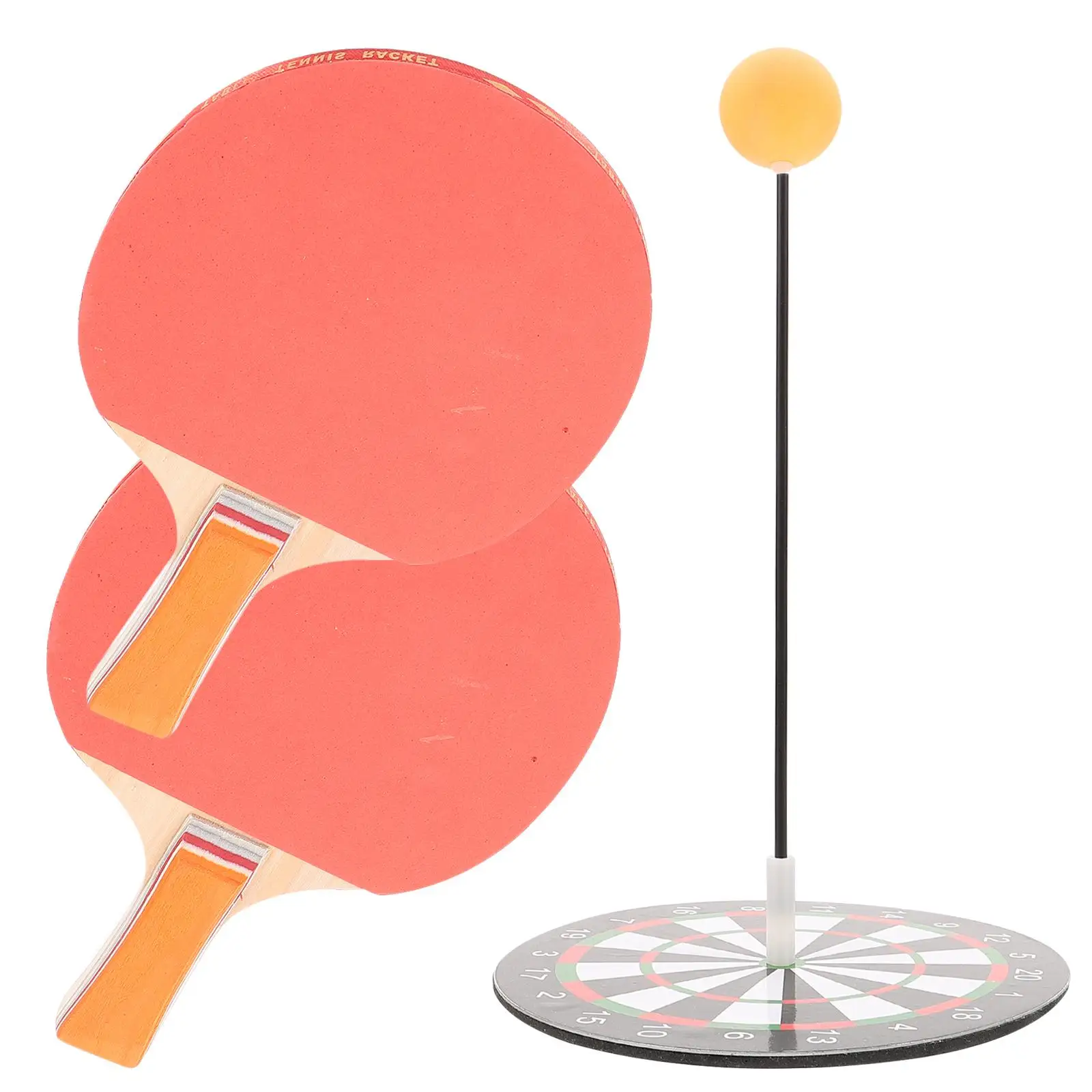 Table Tennis Trainer Training Kit Self Pong Paddle Hanging Racket Elastic Individual